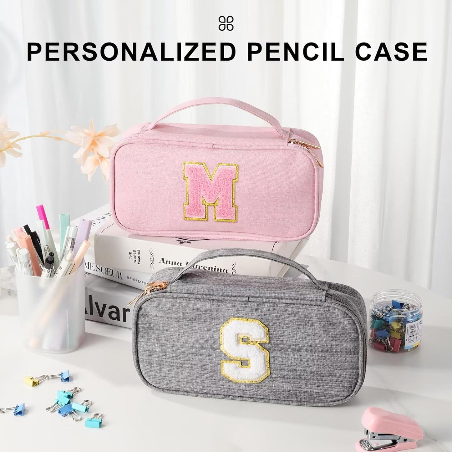 YOOLIFE Initial Bag, Birthday Gifts, Purple (S)