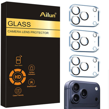 Ailun 3 Pack Camera Lens Protector for iPhone 17 Pro Max, Tempered Glass
