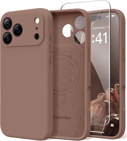 Magnetic for iPhone 17 Case Silicone Matcha