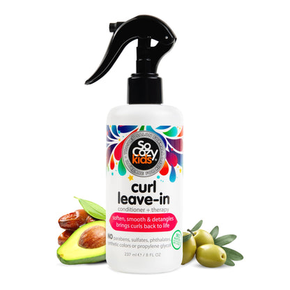 SO COZY Kids Curl Leave In Conditioner + Therapy Spray, 5.2 Fl Oz