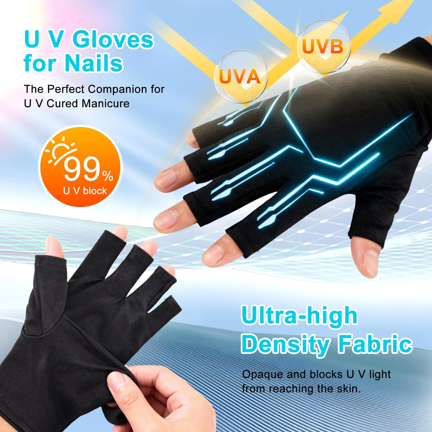 JODSONE U V LED Nail Lamp with Base Coat Top Coat Set, Nail Dryer for Gel Polish for Nails with Automatic Sensor & 4 Timers