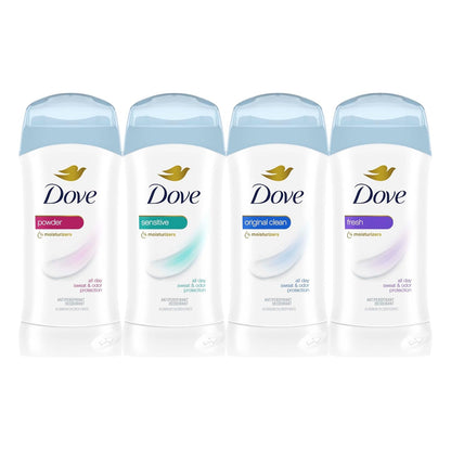 Dove Antiperspirant Deodorant Stick Original Clean 2.6 oz 2PK