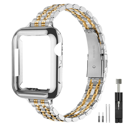 QUNDAXI Slim Watch Band Compatible with Apple Watch 41mm 45mm 42mm 44mm 40mm 38mm Metal Stainless Steel Watchband Suitable for iWatch 11/10/9/8/7/6/5/4/3/2/1/SE Series Women Luxury Strap
