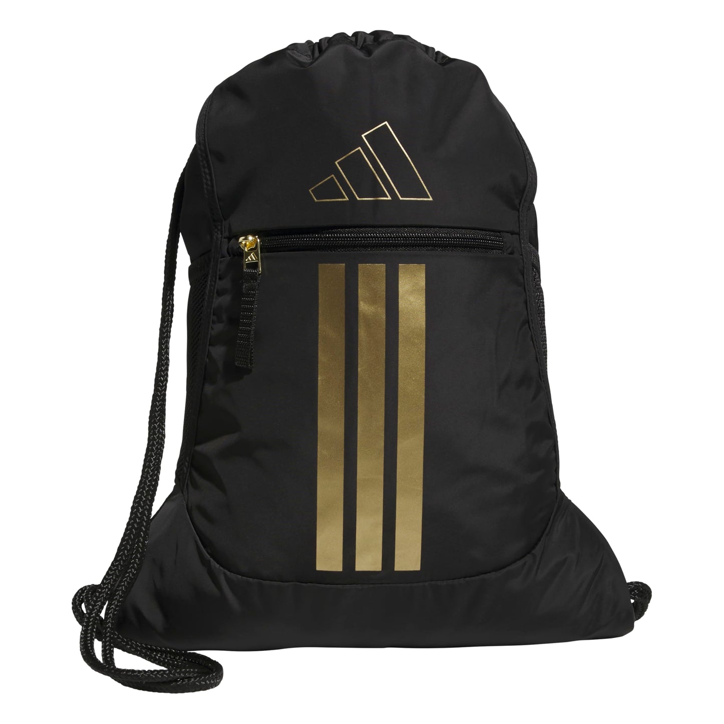 adidas Alliance Sackpack – Drawstring Backpack for Sports, Small Gym Bag, Preloved Teal Green/Black/3, OSFA