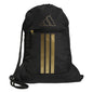 adidas Alliance Sackpack – Drawstring Backpack for Sports, Small Gym Bag, Preloved Teal Green/Black/3, OSFA