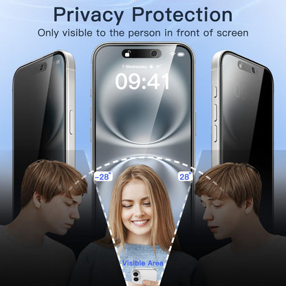 JETech Privacy Screen Protector for iPhone 17 Pro Max, 2-Pack