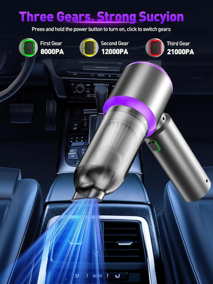 Car Vacuum Cleaner, Cordless Handheld Mini Strong Air Duster Blower