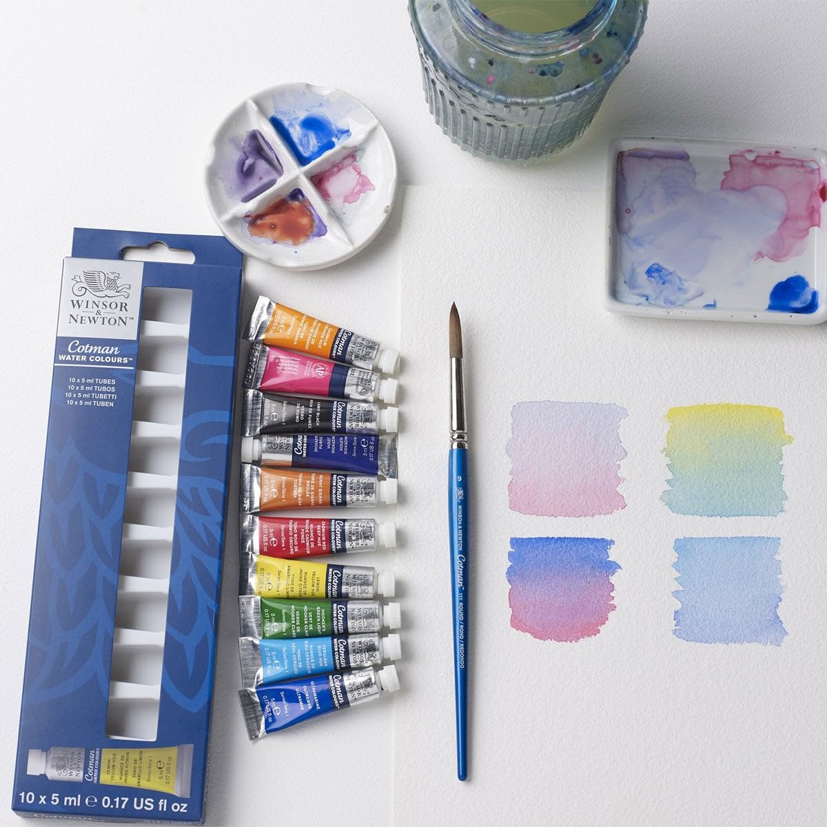 Winsor & Newton Cotman Watercolor Paint Set, Sketchers' Pocket Set