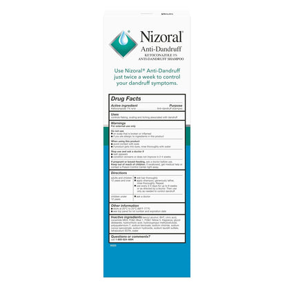 Nizoral Anti-Dandruff Shampoo with 1% Ketoconazole, Fresh Scent, 14 Fl Oz