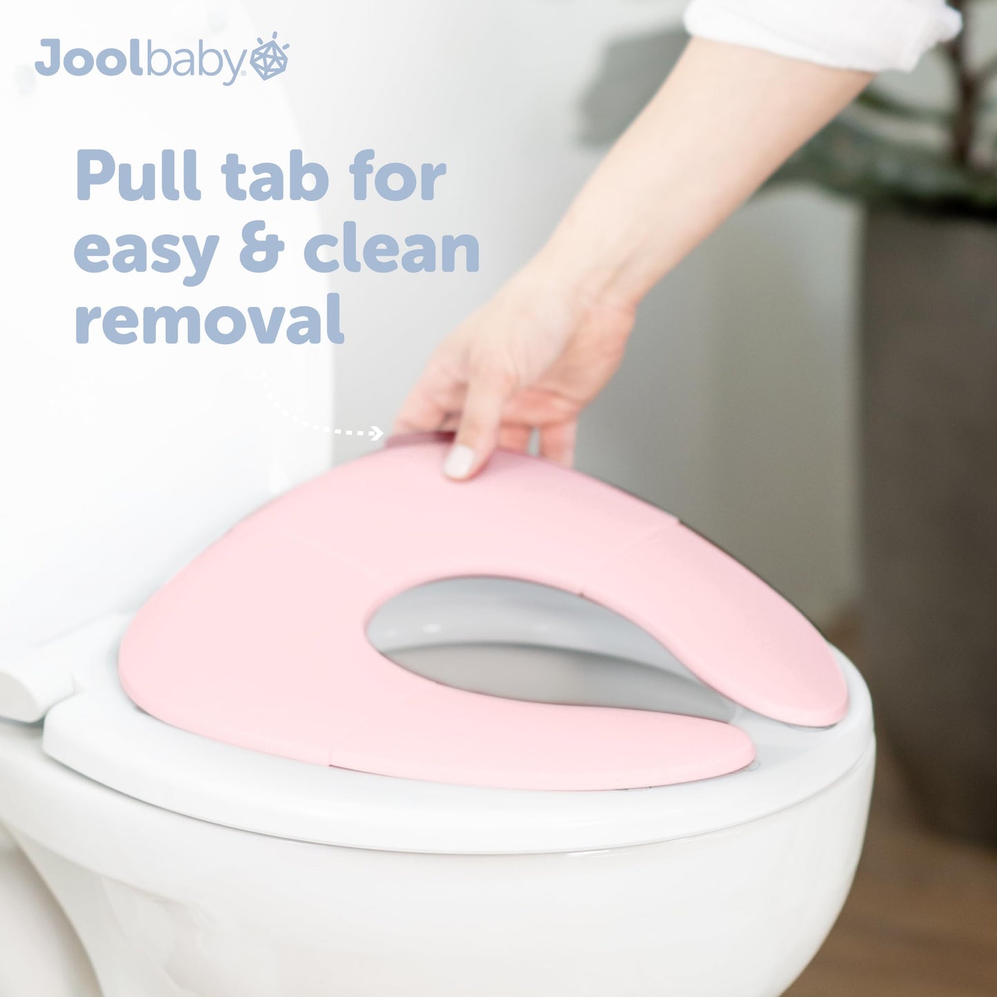 Jool Baby Folding Travel Potty Training Seat – Easy-Remove Pull Tab (Sage)