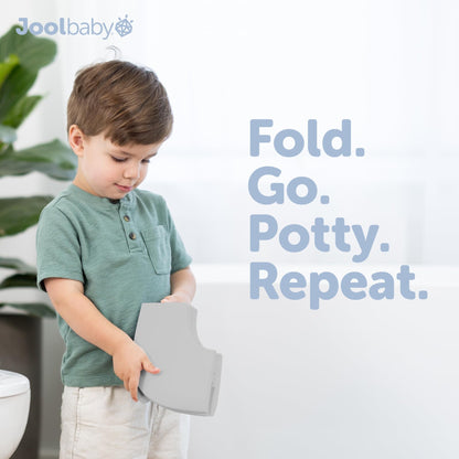 Jool Baby Folding Travel Potty Training Seat – Easy-Remove Pull Tab (Sage)