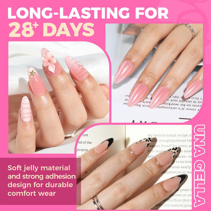 UNA GELLA 9 in 1 Gel Nail Glue U V Super Hold for Gel Nails Tips 10ml