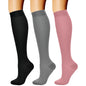 CHARMKING Compression Socks for Women & Men Circulation (3 Pairs) 15-20 mmHg is Best Support for Athletic Running Cycling