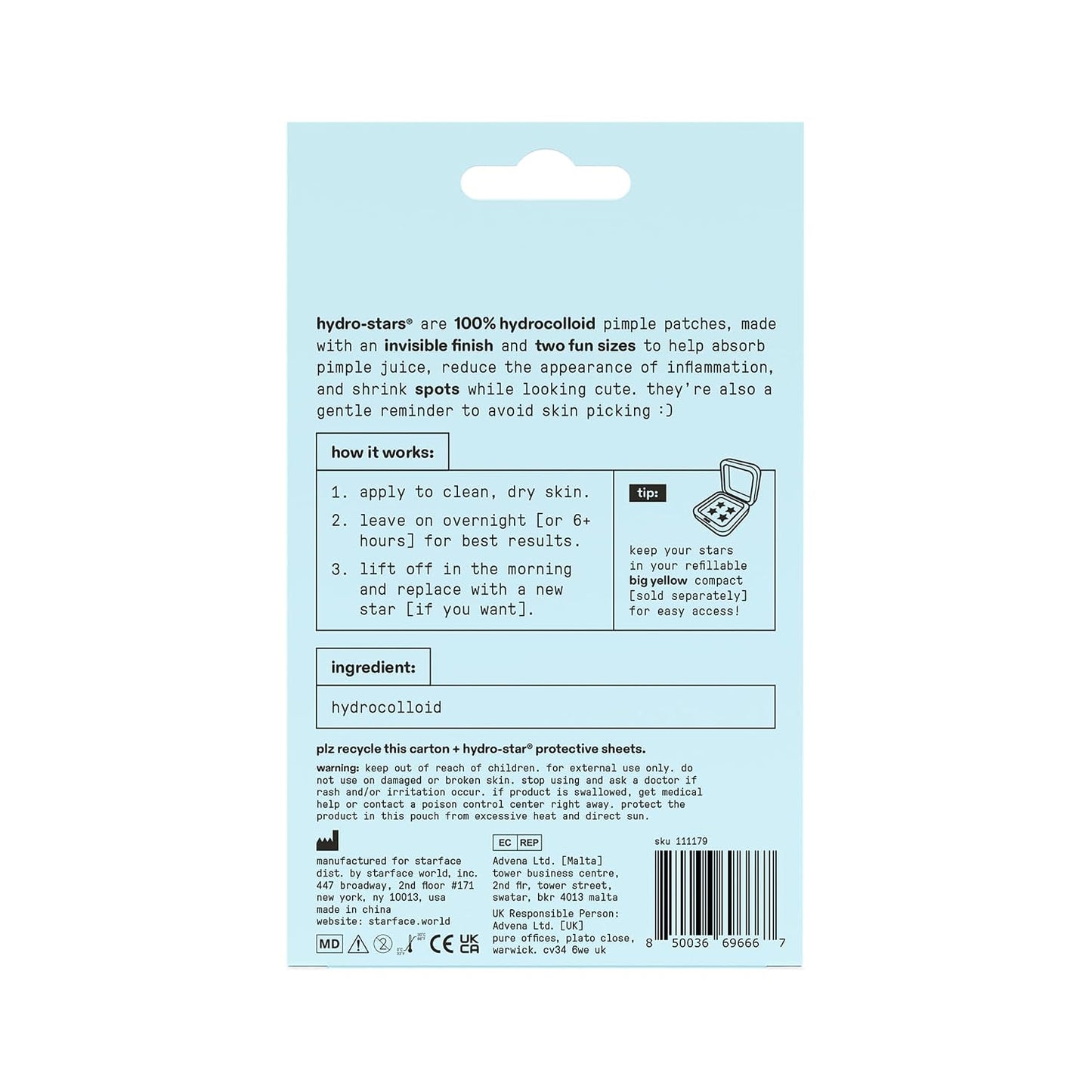 Starface Hydro-Star® Snoopy Red Puffer Hydrocolloid Pimple Patch, 32 ct