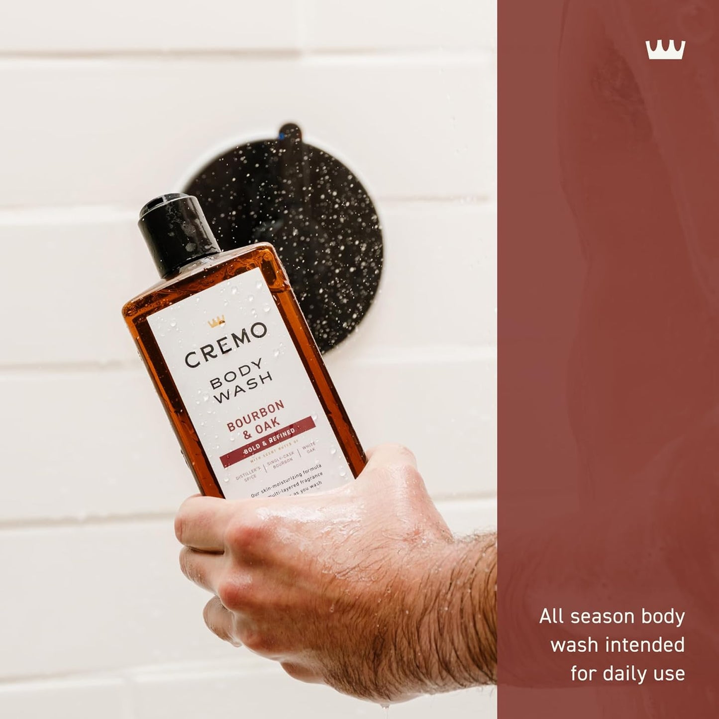 Cremo Body Wash for Men, Cypress Santal, 16 Fl Oz