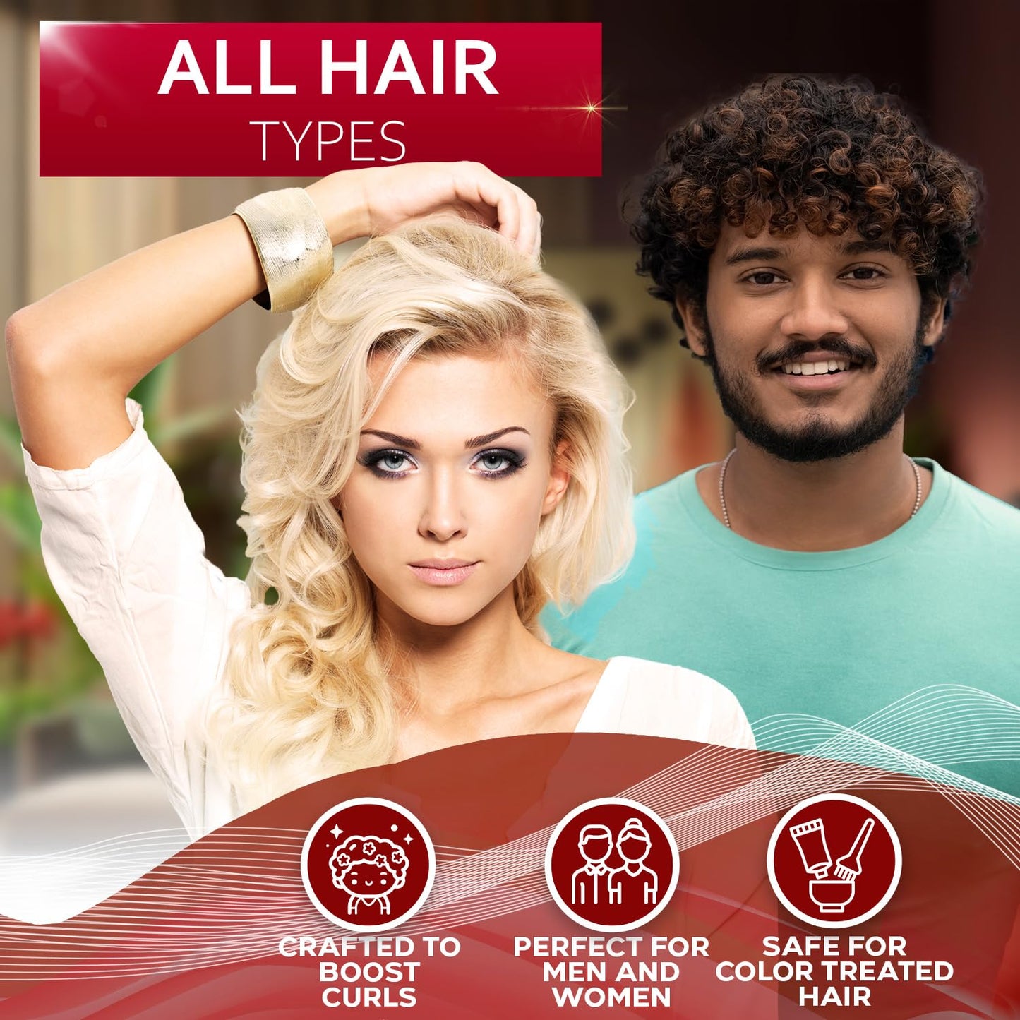 Caffeine Shampoo and Conditioner Set - Volumizing Products for Women and Men - Thickening, Volume Boosting Formula for Thinning and Fine Hair - Sulfate Free, No Parabens - Hydrating, Salon Grade