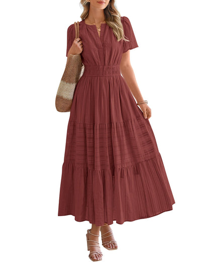 BTFBM Womens Summer 2026 Casual Maxi Dresses