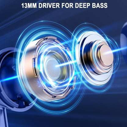 Wireless Earbuds, Bluetooth 5.4 Ear Buds, LED Power Display, 6D Bass Stereo