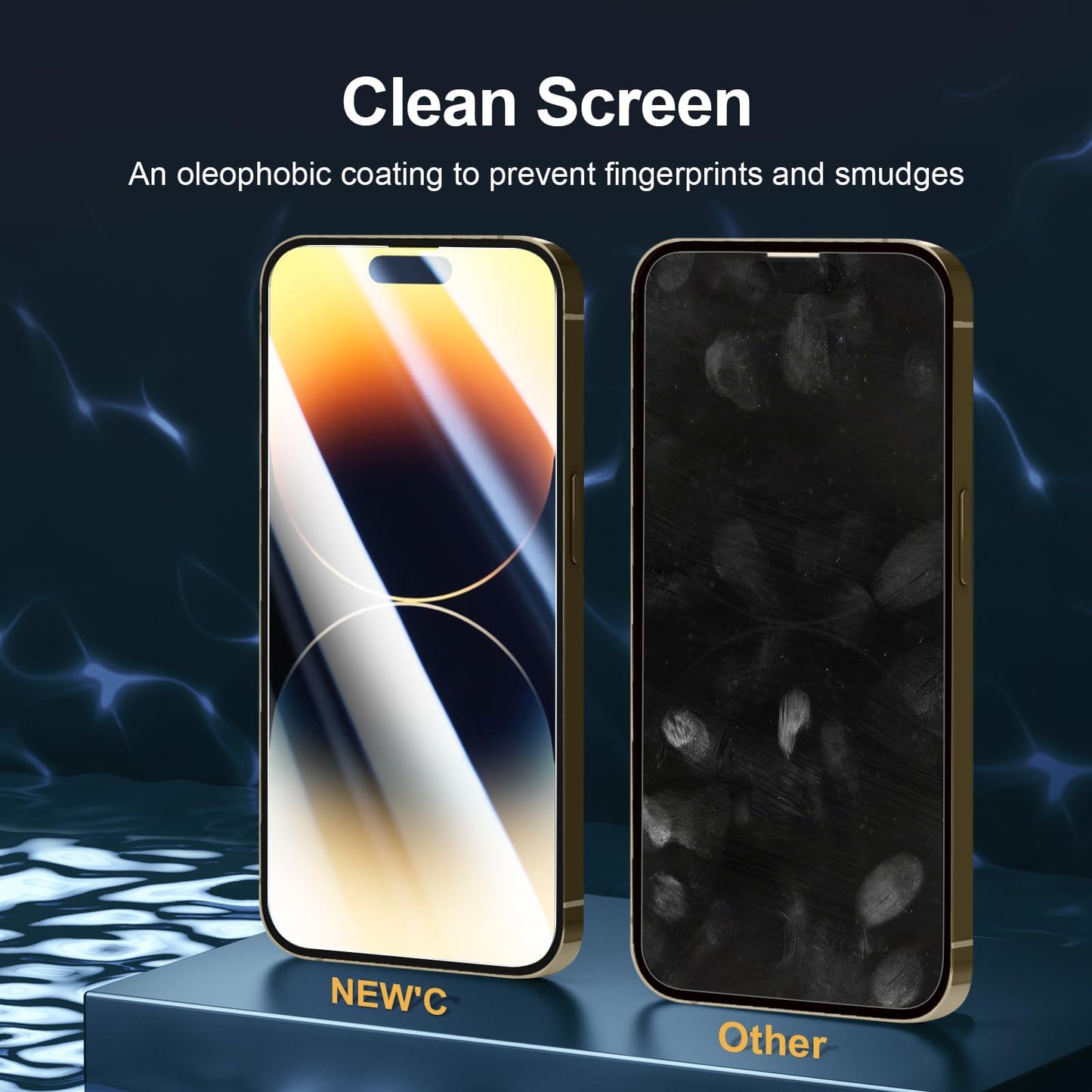 NEW'C for iPhone 17, iPhone 17 Pro, iPhone 16 Pro Screen Protector