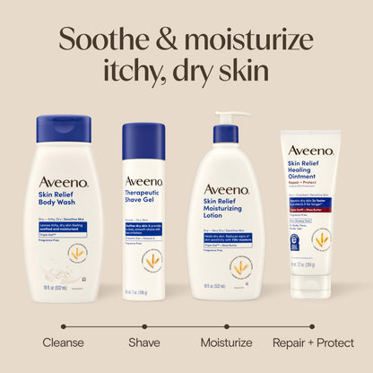 Aveeno Therapeutic Shave Gel with Oat and Vitamin E to Help Prevent Razor Bumps and Soothe Dry and Sensitive Skin, No Added Fragrances and Non-Comedogenic, 7 oz (Pack of 3)