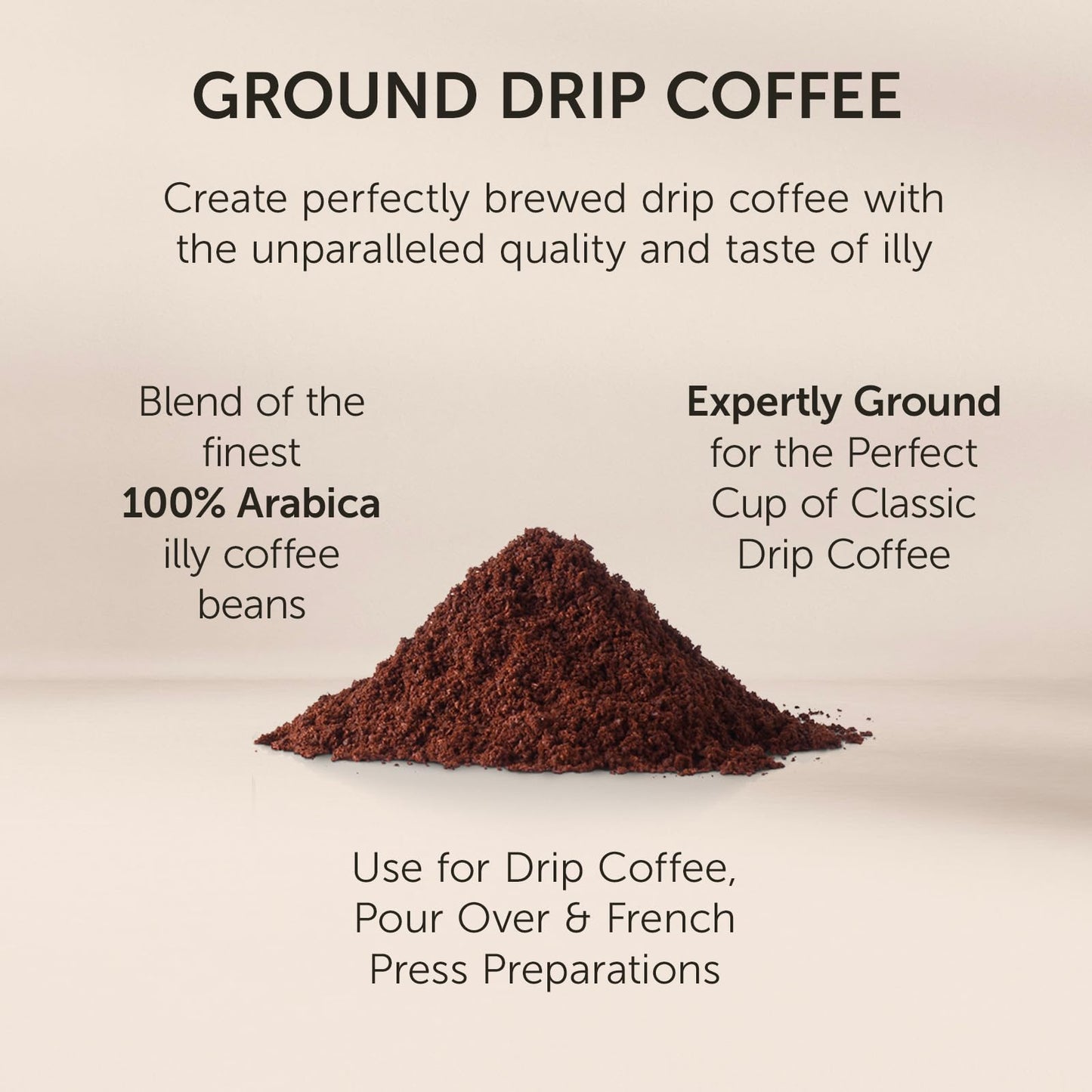 illy Intenso Ground Espresso Coffee, Bold Roast, Intense, Robust and Full Flavored With Notes of Deep Cocoa, 100% Arabica Coffee, No Preservatives, 8.8 Ounce Can (Pack of 1)