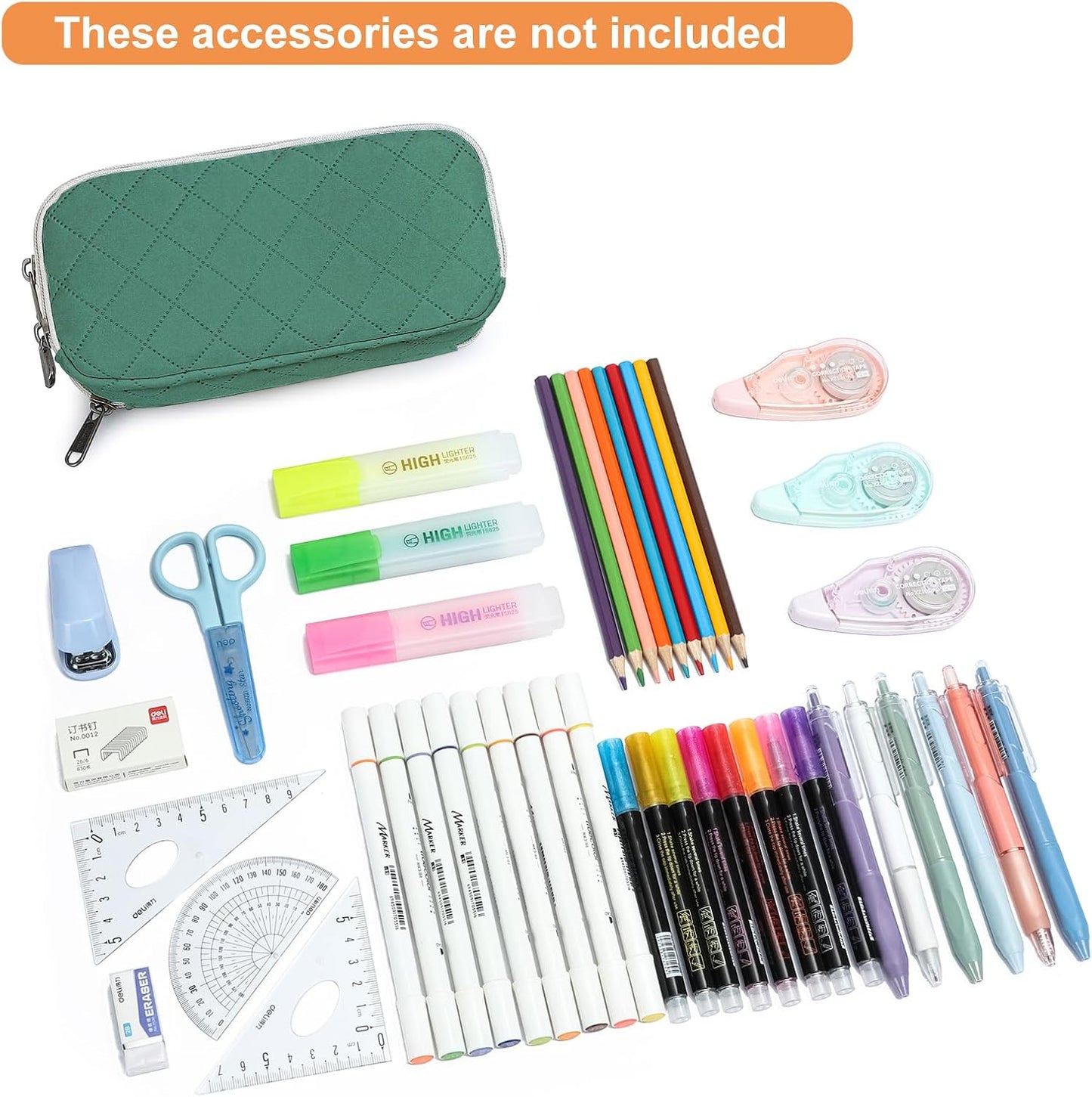 Della Gao Pencil Case Small Pencil Pouch Aesthetic Pencil Box
