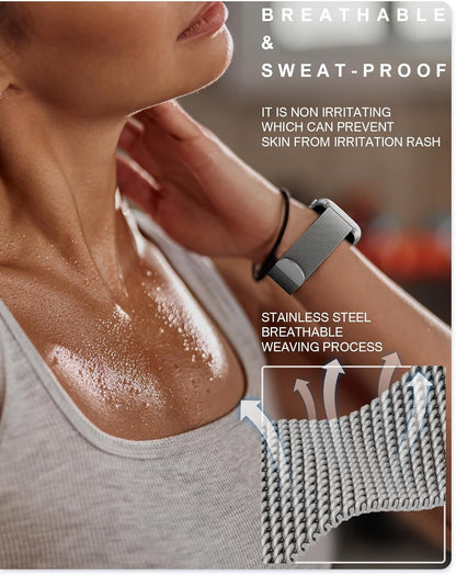 Original Milanese Loop Compatible with Apple Watch Bands for Women & Men
