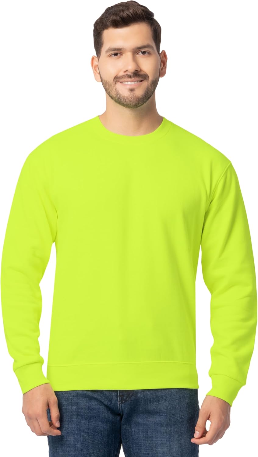 Fruit of the Loom Men's Eversoft Fleece Crewneck Sweatshirts, Moisture Wicking & Breathable, Sizes S-4x
