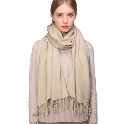 RIIQIICHY Women's Fringe Shawl Wrap Pashmina Scarf for Wedding Evening