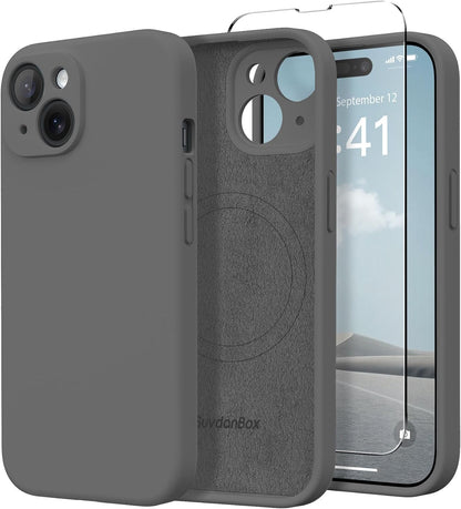 Magnetic for iPhone 17 Case Silicone Matcha