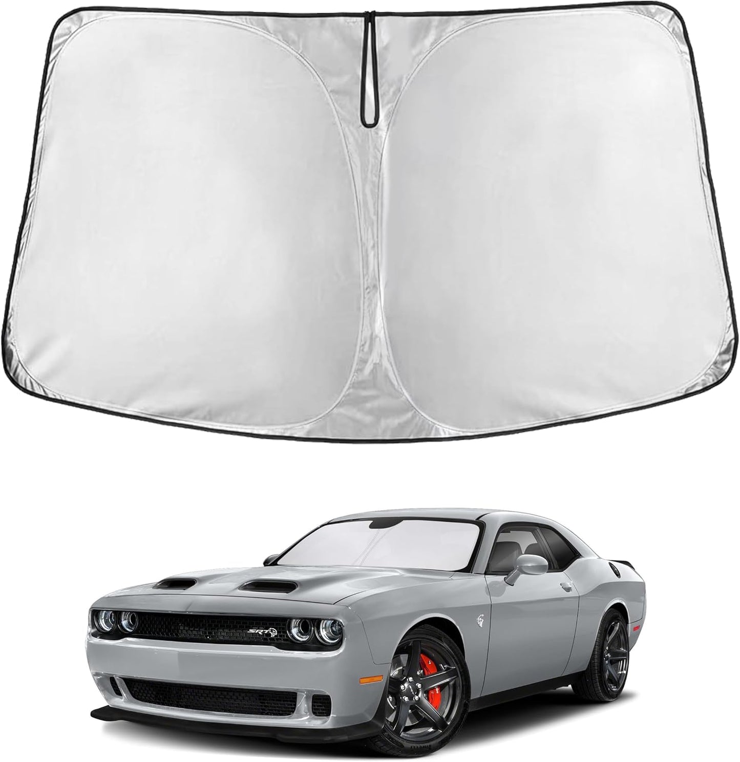 Econour Car Windshield Sun Shade, Front Window Sun Blocker for SUVs,Sedan