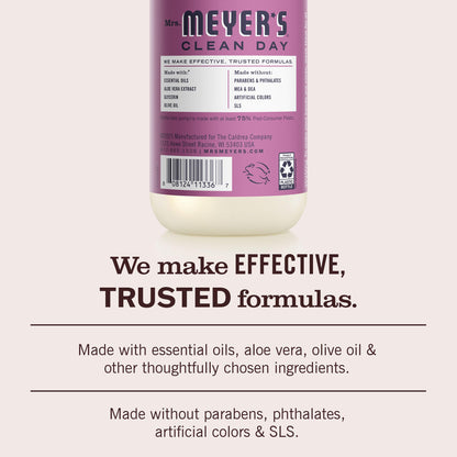 MRS. MEYER'S CLEAN DAY Hand Soap, Basil Scent, 12.5 Fl Oz Bottle - 3 Pack