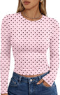 Trendy Queen Womens Long Sleeve T Shirts Fall Fashion Basic Y2K Tops 2026