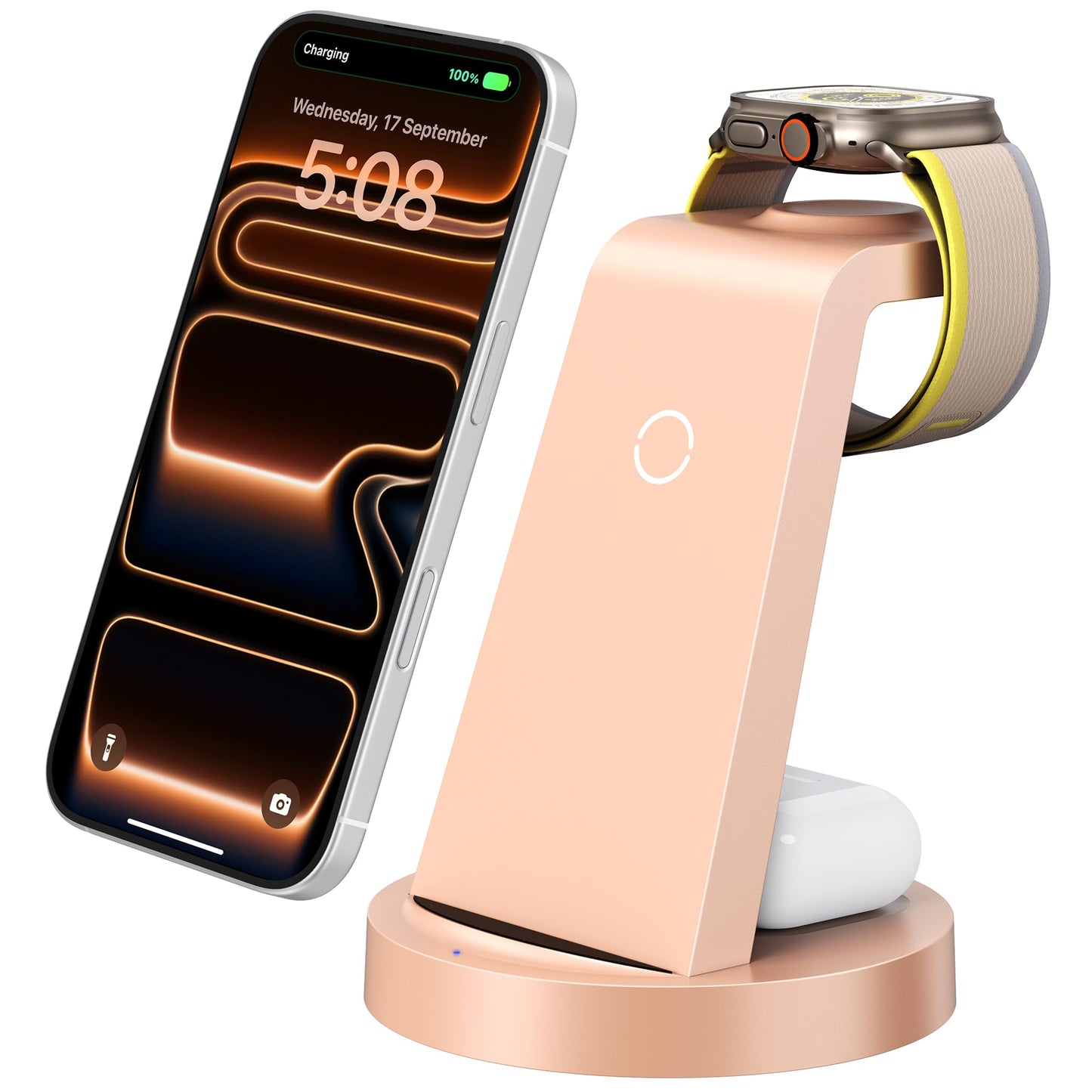 Anlmz 3 in 1 Charging Station - Wireless Charger for Apple Multiple Devices
