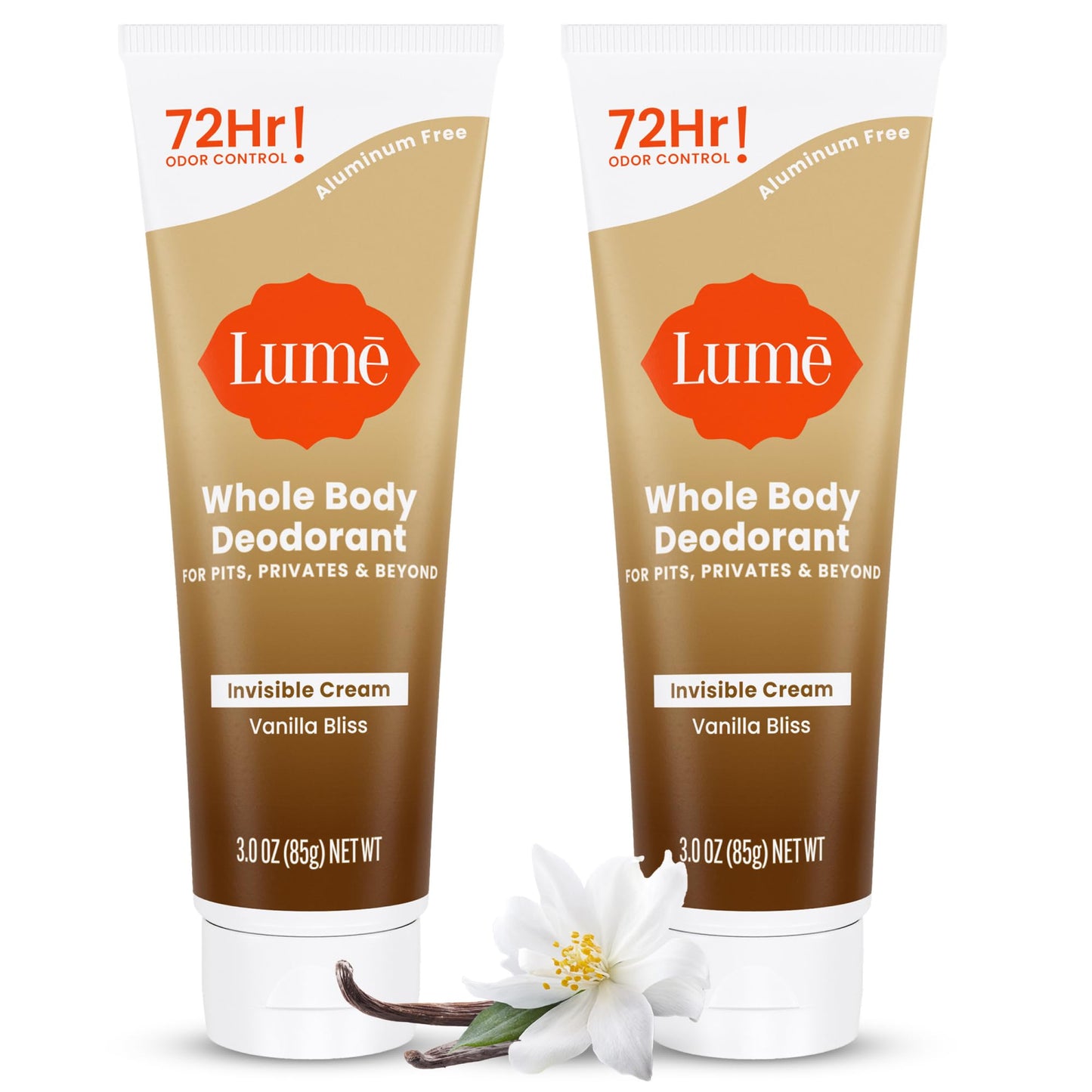 Lume Whole Body Deodorant - Cream Tube - 3 oz (Clean Tangerine)
