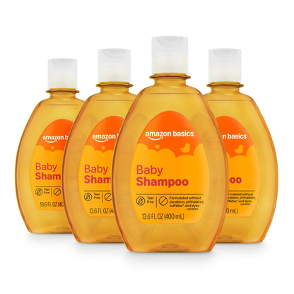 Amazon Basics Tear-Free Baby Shampoo, 13.6 Fluid Ounce, Packaging May Vary