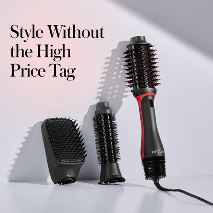 REVLON One-Step Volumizer Hair Dryer and Styler, 2.8 in Barrel, Black