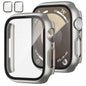 JZK Screen Protector Case for Apple Watch Series 11/10 42mm,Purple+Clear