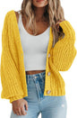 PRETTYGARDEN Women's Chunky Knit Open Front Cardigan Sweaters Fall Outfits