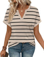 WIHOLL Womens Blouses Spring Tops Short Sleeve Shirts Dressy Casual Summer Vacation Fashion Clothing 2026