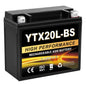 YTX14AH-BS 12V 12Ah Motorcycle Battery, 220CCA Rechargeable Maintenance Free Sealed AGM Battery, Powersport Replacement for ATV, UTV, Scooter