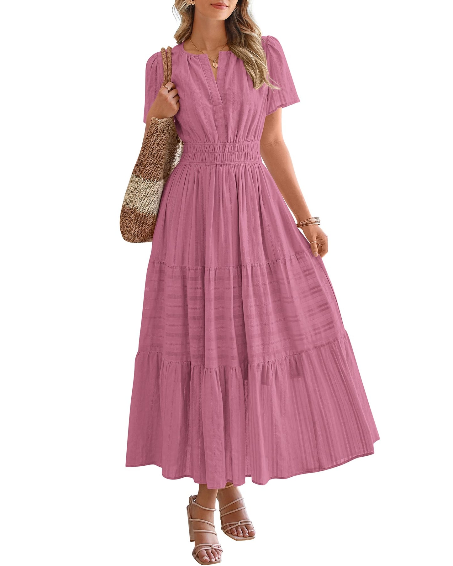 BTFBM Womens Summer 2026 Casual Maxi Dresses