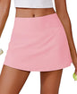 PINSPARK 14" Womens Tennis Skirt High Waisted Golf Skort with 2 Pockets