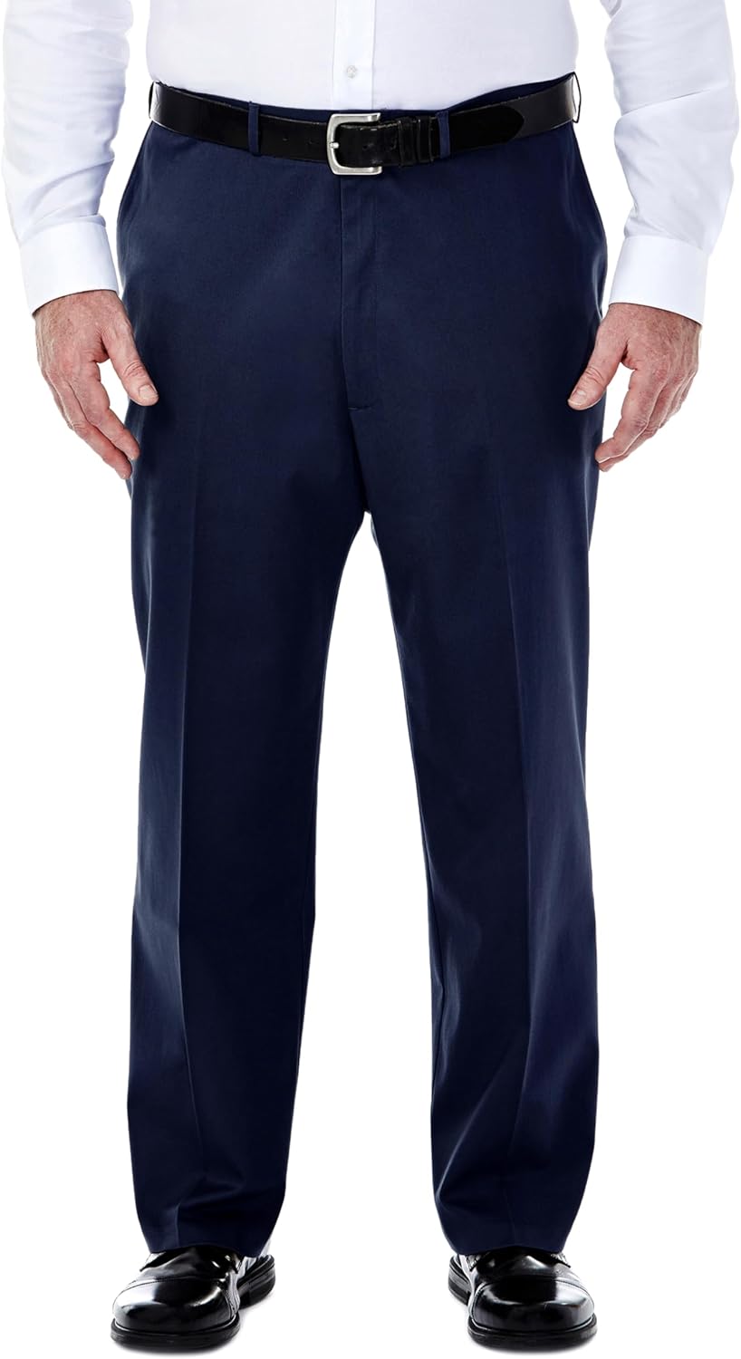 Haggar Men's Classic Fit Premium No Iron Khaki Pant
