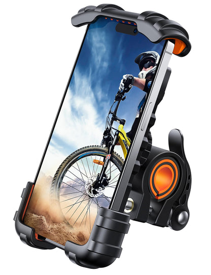 Lamicall Bike Phone Holder Motorcycle Mount - One-Hand Operation, Lockable