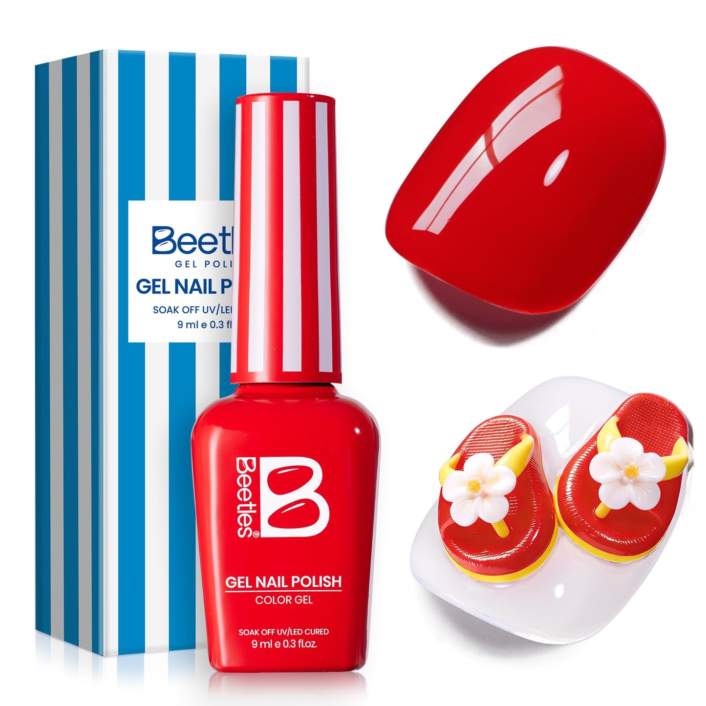 Beetles Purple Gel Nail Polish, 1 Pcs 15ml Purple Gel Polish
