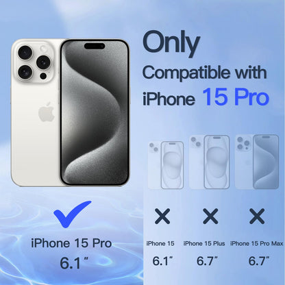 JETech Privacy Screen Protector for iPhone 17 Pro Max, 2-Pack