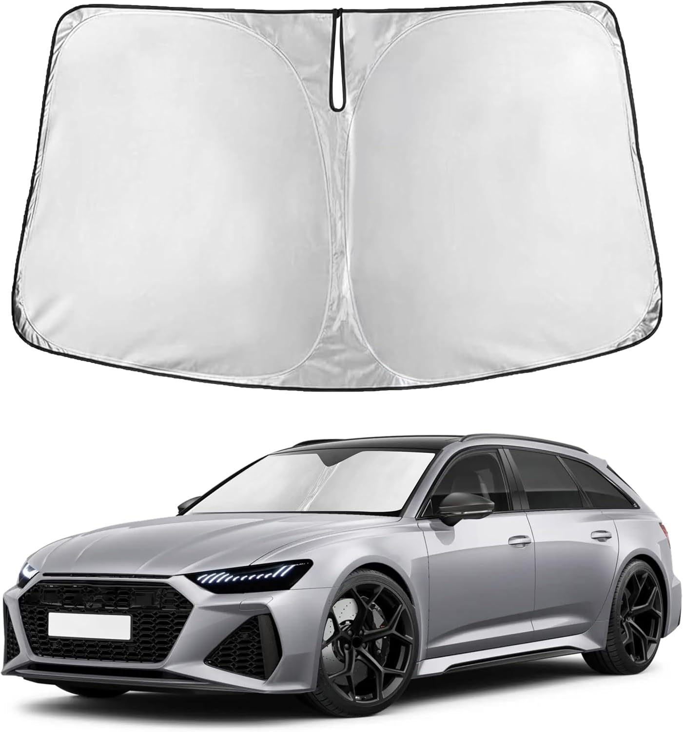 Econour Car Windshield Sun Shade, Front Window Sun Blocker for SUVs,Sedan