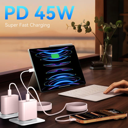 Phone 17 16 Pro Max Charger Fast Charging, 45W Super Fast USB C Charger Block with 10FT Long Charging Cord Cable for 17 16 Pro Max/17 16/16 Plus,15 Pro Max/15 Pro/15, Android Phone-Black