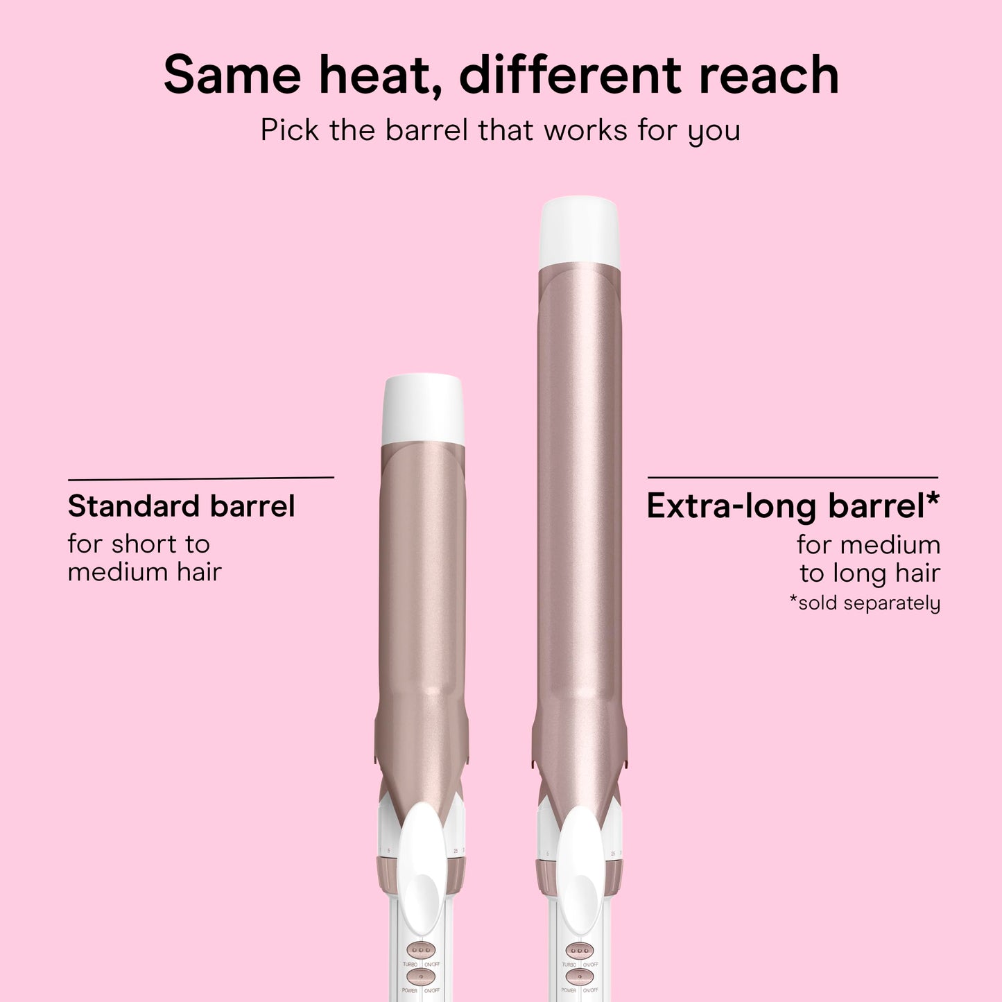 Conair Curling Iron, Double Ceramic, 1" Barrel, White/Rose Gold
